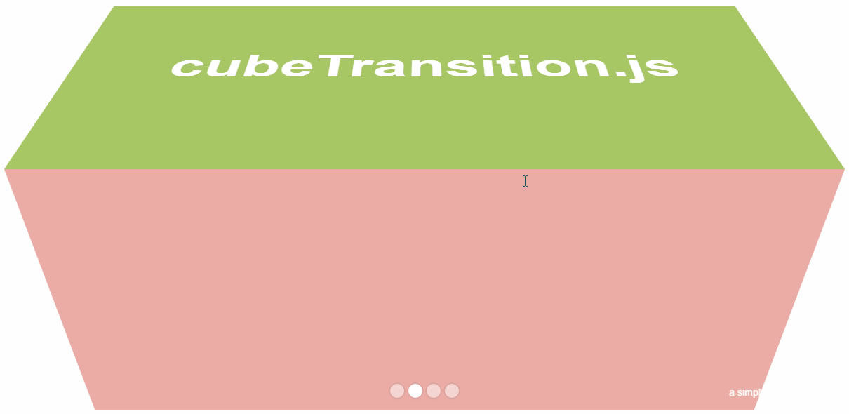 jQuery 3D立方体切换过渡插件cubeTransition.js